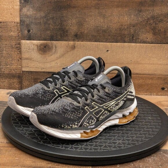 ASICS GEL KINSEI BLAST PLATINUM WOMENS ATHLETIC SHOES RUNNING GYM BLACK SIZE 9 - Picture 1 of 9